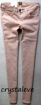 rurki skinny LEE SCARLETT pastelowe W26 L33 XS/34