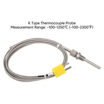 ДАТЧИК ТЕМПЕРАТУРЫ 80мм 1/8 2М ТЕРМОПАРА ТИПА К -100*C 1250*C