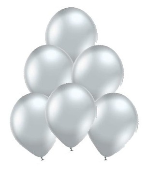 Balony Belbal 12 cali Glossy Silver 601/srebrne Chrome, 50szt