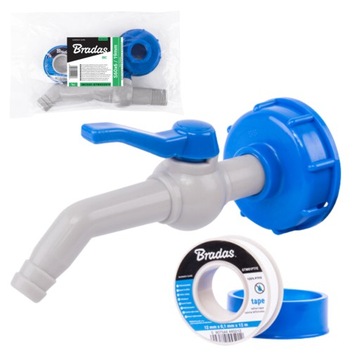 KRAN PP45° Z PRZYŁĄCZEM DO MAUZERA WTYK NA WĄŻ 13-19MM + TAŚMA PTFE