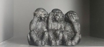 Фигурка 3 обезьянки, украшение с посланием в подарочной упаковке