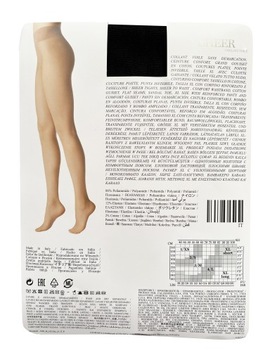 CALZEDONIA Czarne Rajstopy Total Comfort 20 DEN 3 M