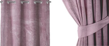 GOTOWE ZASŁONY WELUROWE WELUR 140x260 VELVET MAUVE AA
