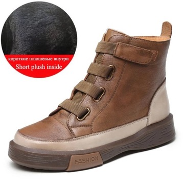 6.5 Pluszowy Plush w retro ręcznie robione oryginalne skórzane buty 2023 je