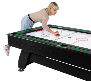 Бильярдный стол прочный стабильный черный 7 футов аксессуары для аэрохоккея для пинг-понга