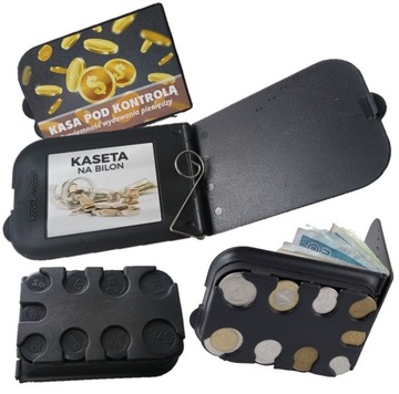 PORTFEL ETUI KASETA KASETKA NA BILON I BANKNOTY BILONÓWKA DLA TAKSÓWKARZA