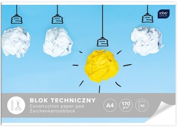 BLOK TECHNICZNY A4 INTERDRUK 10 kartek