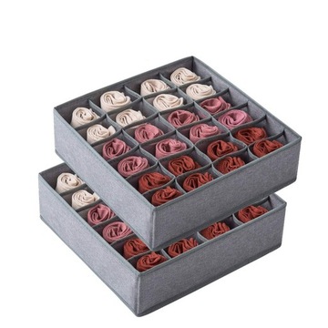 ГАРДЕРОБНЫЙ ОРГАНАЙЗЕР С 24 ЧАСТЯМИ, СЕРЫЙ