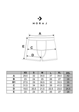 MĘSKIE BOKSERKI MAJTKI BAWEŁNIANE KLASYCZNE BIELIZNA MĘSKA MORAJ XXL 3-PAK