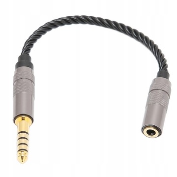Przejściówka do słuchawek Kabel pozłacany 4,4 mm