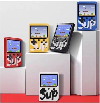 PRZENOŚNA KONSOLA RETRO GRA DO TV DLA DZIECI 400 KULTOWYCH GIER + PAD