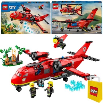 LEGO City Straż Pożarna samolot ratunkowy z funkcją zrzutu wody 60413