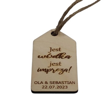 Вешалки для бутылок из фанеры для водки, 40 шт, микс