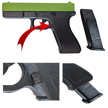 Pistolet Replika ASG Pistolet PÓŁMETAL NA KULKI 6mm + 2 Tarcze
