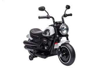 Мотоцикл Чоппер FASTER белый для детей до 4 лет.