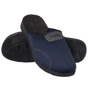 Kapcie męski Inblu BG000051 skórzana wkładka 45