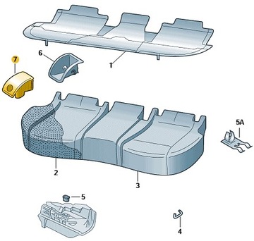 КРЫШКА СЦЕПКИ ISOFIX SKODA OCTAVIA 3 III ЧЕРНАЯ