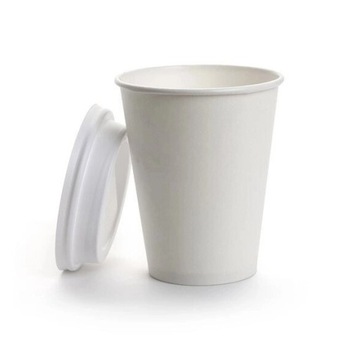 Экологичные одноразовые бумажные стаканчики 330мл.
