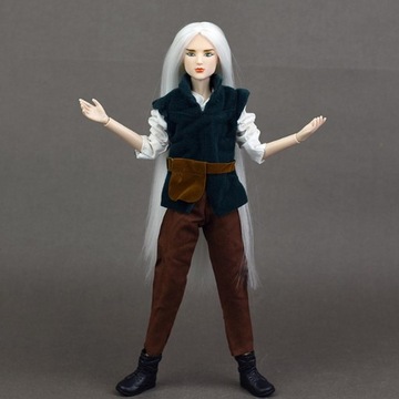 1/6 Boy BJD White Hair Head Sculpt na przegub kulowy