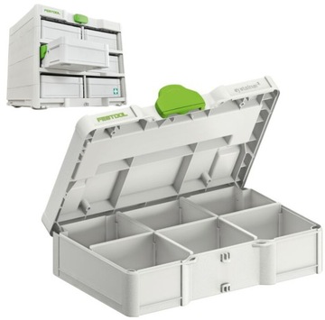 Systainer SYS3 S 76 z przegródkami do stojaka FESTOOL 577808