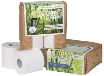 РАСТВОРИМАЯ ТУАЛЕТНАЯ БУМАГА ECO BAMBEX 4 РУЛОНА