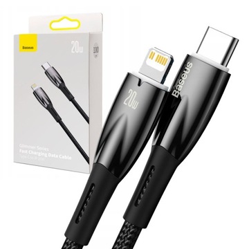 BASEUS SZYBKI KABEL USB-C/LIGHTNING 100W 1m MOCNY
