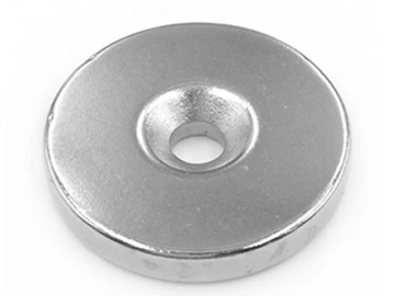 MAGNES NEODYMOWY Z OTWOREM POD WKRĘT 30X5mm SILNY OKRĄGŁY WALCOWY