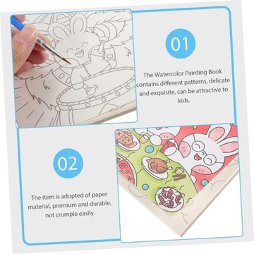 1 комплект гуаши Раскраска Акварельная живопись 2023 Новогодняя школа