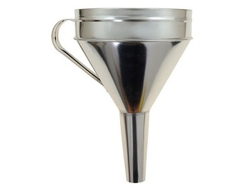 Lejek metalowy ocynkowany do paliwa ropy z sitkiem