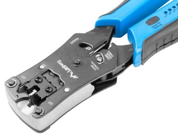 Zaciskarka wtyków ZACISKACZ RJ45 RJ-45 LAN Lanberg RJ12 RJ11 + TESTER kabli