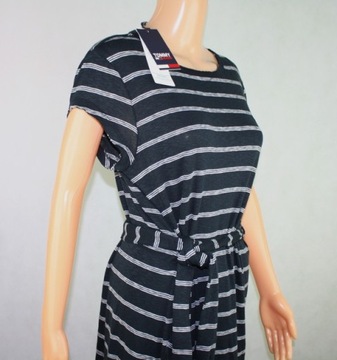 Tommy Hilfiger sukienka Tommy Jeans Stripe DW0DW09935 -midi - oryginalna -M