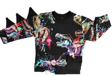 Bluza dinozaury multikolor rozmiar 110