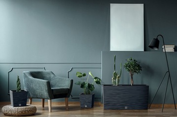 ЦВЕТОЧНЫЙ ГОРШОК FURU LOW DFS240 АНТРАЦИТ