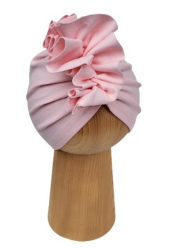 Czapka Turban Różowa 52-55cm Polski Produkt