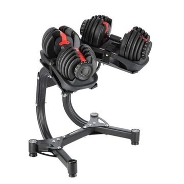 Stojak STR10 PRO + 2x sztangielka hantelki regulowane SR52 24kg