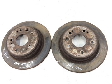 TARCZE HAMULCOWE TYŁ HONDA CR-V II 2.0B PRZED LIFT 02-04