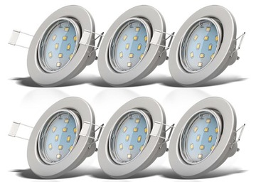 6x OCZKO SUFITOWA - WPUSTOWE + GNIAZDO GU10 - SALON - KUCHNIA - KORYTARZ