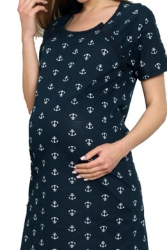 Koszula Koszulka nocna ciążowa karmienia S/M napy
