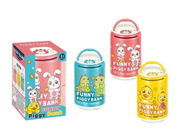 КОПИЛКА С КОДОМ, РАЗНОЦВЕТНАЯ БАНКА С ЖИВОТНЫМИ