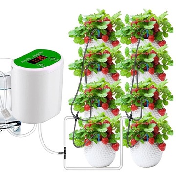 КОМПЛЕКТ АВТОМАТИЧЕСКОЙ СИСТЕМЫ ПОЛИВА НА 8 ГОРШЕЧНЫХ РАСТЕНИЙ С ТАЙМЕРОМ