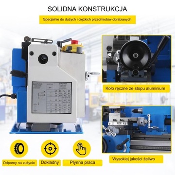 Мини-токарный станок по металлу и дереву 400 Вт