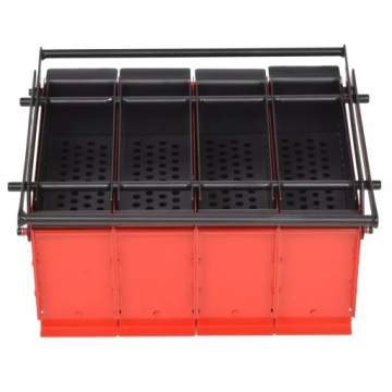 vidaXL Машина для изготовления бумажных брикетов, сталь, 38x31x18 см, черный и красный