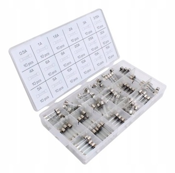 BEZPIECZNIKI SZKLANE 6X30MM –180SZT A-TC521