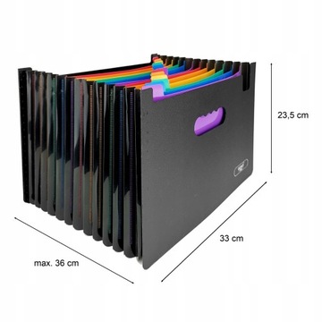 ПАПКА-ОРГАНИЗАТОР А4 СКЛАДНАЯ ФАЙЛ-ПАЛКА С 13 ЧАСТЯМИ