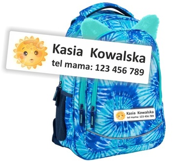 Naklejki nalepki IMIENNIK Metki IMIENNE Imienniki