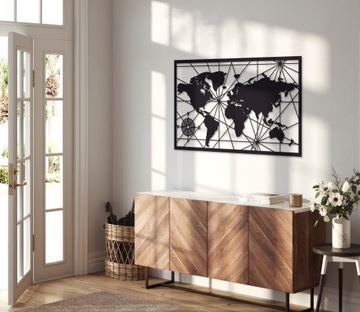 КАРТА МИРА НА СТЕНУ 120х70 см АЖУРНАЯ КАРТИНА КАРТА МИРА ДЕРЕВЯННАЯ СТЕНА