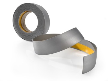 Listwa maskująca samoprzylepna srebrna PCV 50mm,5m