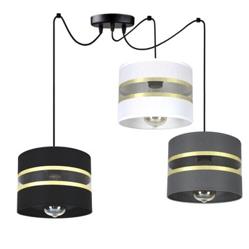 LAMPA PAJĄK Wisząca LED LOFT EDISON Spider CIEN