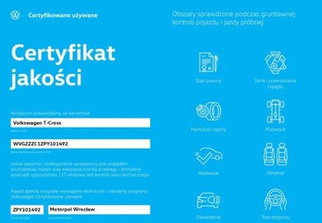 Volkswagen T-Cross SUV 1.0 TSI 95KM 2023 Volkswagen T-Cross Life, Digital Cockpit, ACC, Czujniki parkowania, Salon, zdjęcie 4