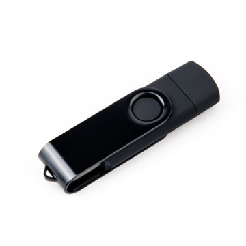 Флешка подарочная 64 ГБ 3.0 USB-C TYPE C ЧЕРНАЯ БЕЗ ГРАВИРОВКИ